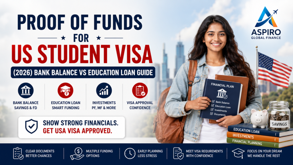Proof of Funds for USA Visa 2026 – Bank Balance vs Education Loan Guide for Indian Students