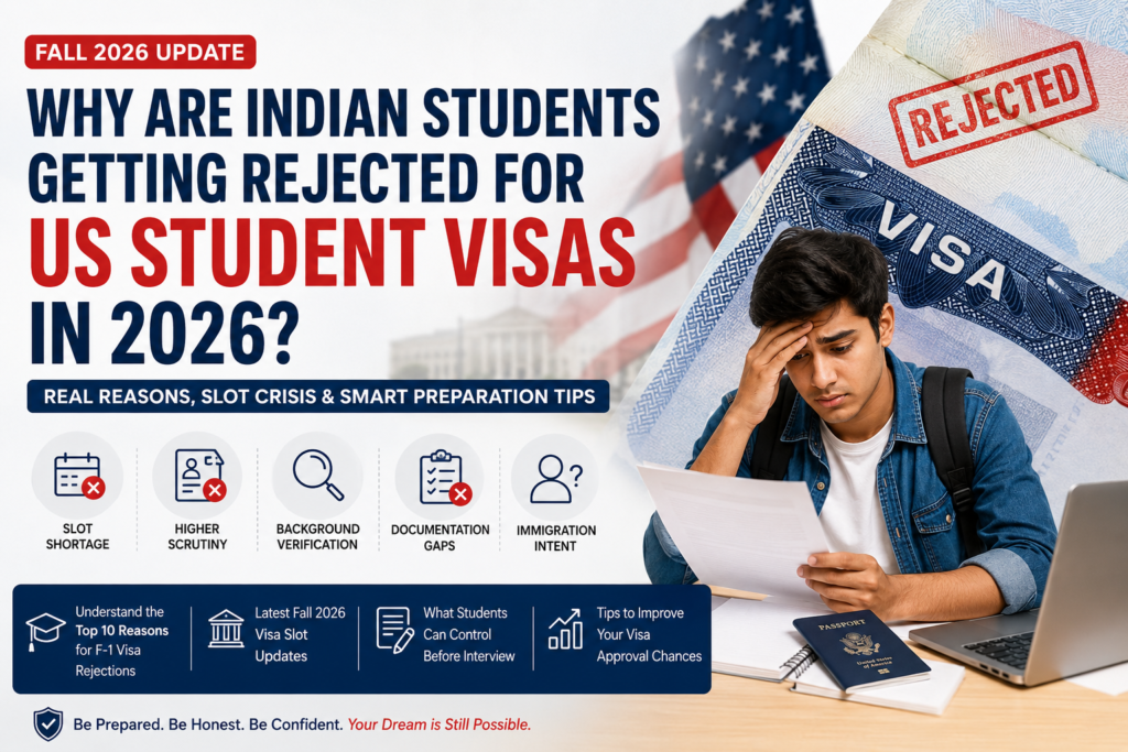 US student visa rejection reasons 2026